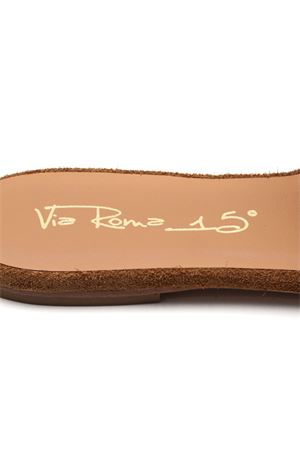 Ciabatta bassa in suede marrone VIA ROMA 15 | 4624MARTORA